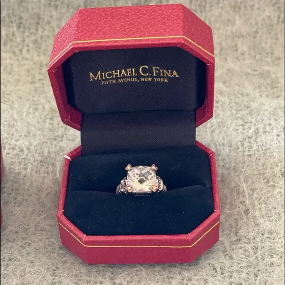 Jewelry Green Amethyst Michael C Fina Ring Size 45 Never Worn